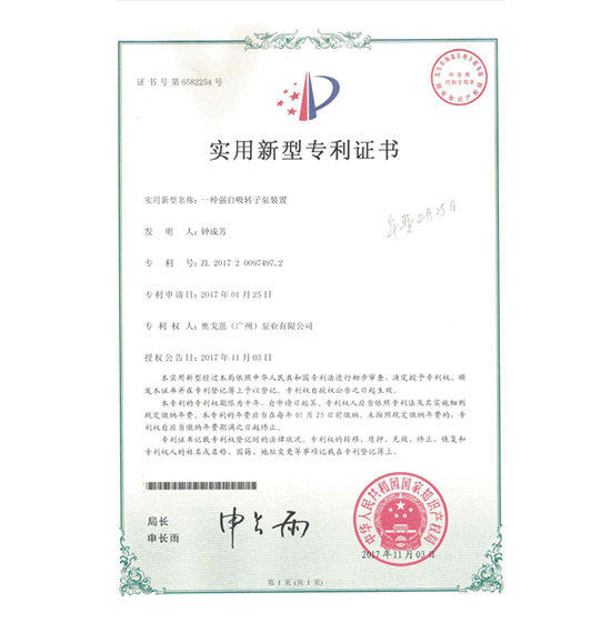 一種強自吸轉(zhuǎn)子泵裝置（奧戈恩）